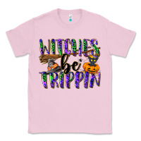 Bubblegum Pink Witches be trippin Classic Tee - NancyCooperArtShop