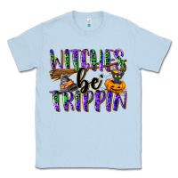 Dusty Blue Witches be trippin Classic Tee - NancyCooperArtShop