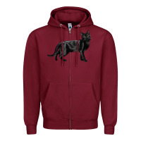 Burgundy Bombay Cat Zipper Hoodie - LillyAllenDesigns