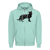 Seafoam Bombay Cat Zipper Hoodie - LillyAllenDesigns