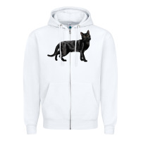 White Bombay Cat Zipper Hoodie - LillyAllenDesigns