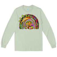 Matcha mardi gras rainbow Long Sleeve Tee - OliviaCreatesArt