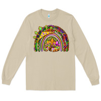 Mushroom mardi gras rainbow Long Sleeve Tee - OliviaCreatesArt