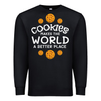 Black funny cookie lover baking cookies baker candy gift Premium Sweatshirt - trangStudio
