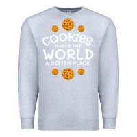 Heather Grey funny cookie lover baking cookies baker candy gift Premium Sweatshirt - trangStudio
