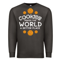Smoke funny cookie lover baking cookies baker candy gift Premium Sweatshirt - trangStudio