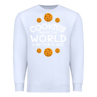 White funny cookie lover baking cookies baker candy gift Premium Sweatshirt - trangStudio