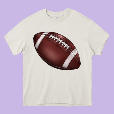 Football Heavy Core Tee Designed By Barkaloodesign