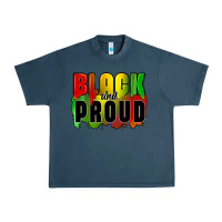 Midnight Navy black and proud Urban Heavy Tee - CowGirlArtShop