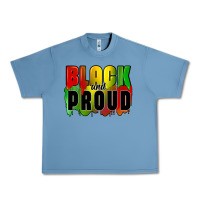 Pebble Blue black and proud Urban Heavy Tee - CowGirlArtShop