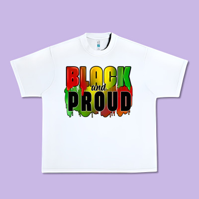 Black And Proud Urban Heavy Tee Designed By Cowgirlartshop