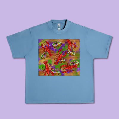 Mardi Gras Crawfish King Cake Urban Heavy Tee Designed By Ranaportraitstore