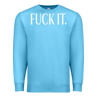 Ocean Blue F It Period Dot Premium Sweatshirt - trangStudio