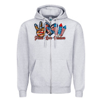 Peace Love Freedom Zipper Hoodie | Teevron