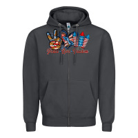 Smoke peace love freedom Zipper Hoodie - RacoonDesign