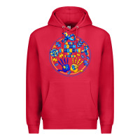 Cardinal World Down Syndrome Day Premium Hoodie - CowhideDigitalArt