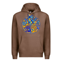 Chestnut World Down Syndrome Day Premium Hoodie - CowhideDigitalArt