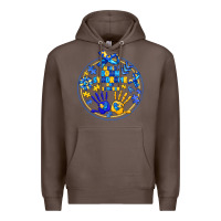 Coffee World Down Syndrome Day Premium Hoodie - CowhideDigitalArt