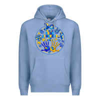 Colony Blue World Down Syndrome Day Premium Hoodie - CowhideDigitalArt
