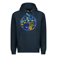 Navy World Down Syndrome Day Premium Hoodie - CowhideDigitalArt