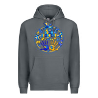 Rock World Down Syndrome Day Premium Hoodie - CowhideDigitalArt