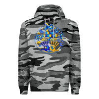 Slate Camo World Down Syndrome Day Premium Hoodie - CowhideDigitalArt