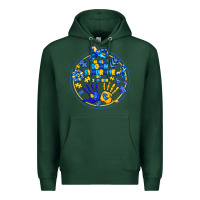 Sports Green World Down Syndrome Day Premium Hoodie - CowhideDigitalArt