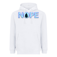 White NOPE  Blue Magic  Island Mana Symbol Heavyweight Hoodie - trangStudio