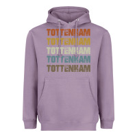 Lavender Retro Vintage Tottenham London Heavyweight Hoodie - trangStudio