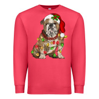 Cardinal Christmas english bulldog Premium Sweatshirt - BarkalooDesign
