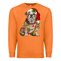 Carrot Christmas english bulldog Premium Sweatshirt - BarkalooDesign