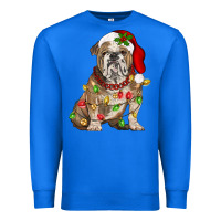 True Royal Christmas english bulldog Premium Sweatshirt - BarkalooDesign