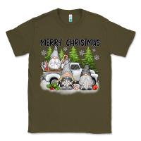 Army Green merry christmas gnomes Classic Tee - texasbilliewilder