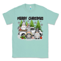 Seafoam merry christmas gnomes Classic Tee - texasbilliewilder