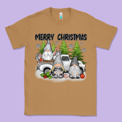 Merry Christmas Gnomes Classic Tee Designed By Texasbilliewilder