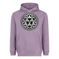 Lavender M.C. Escher Circle Limit IV Heavyweight Hoodie - trangStudio