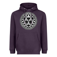 Plum M.C. Escher Circle Limit IV Heavyweight Hoodie - trangStudio