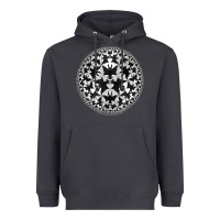 Smoke M.C. Escher Circle Limit IV Heavyweight Hoodie - trangStudio