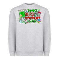 Heather Grey 100 Nursing Student Tears Heavyweight Sweatshirt - CowhideDigitalArt