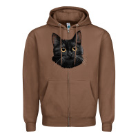 Chestnut Bombay Cat Face Zipper Hoodie - LillyAllenDesigns