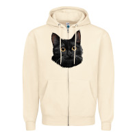 Sandshell Bombay Cat Face Zipper Hoodie - LillyAllenDesigns