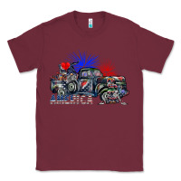 Burgundy america Classic Tee - SublimationCraftShop