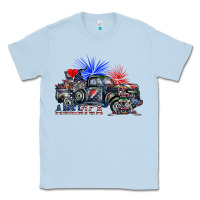 Dusty Blue america Classic Tee - SublimationCraftShop