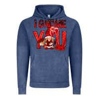 Vintage Denim I gnome you with roses Valentine's Day Vintage Hoodie - HowdyJamesFarm