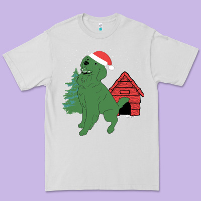 Christmas Dog Premium Tee Designed By Bettercallsaul