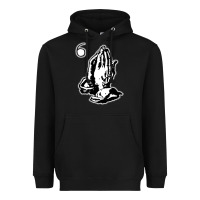 Black 6IX GOD gift Heavyweight Hoodie - trangStudio