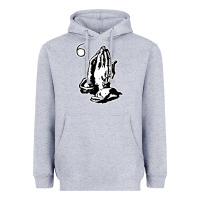Heather Grey 6IX GOD gift Heavyweight Hoodie - trangStudio