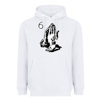 White 6IX GOD gift Heavyweight Hoodie - trangStudio