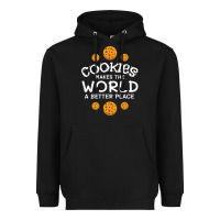 Black funny cookie lover baking cookies baker candy gift Heavyweight Hoodie - trangStudio