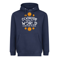 Navy funny cookie lover baking cookies baker candy gift Heavyweight Hoodie - trangStudio